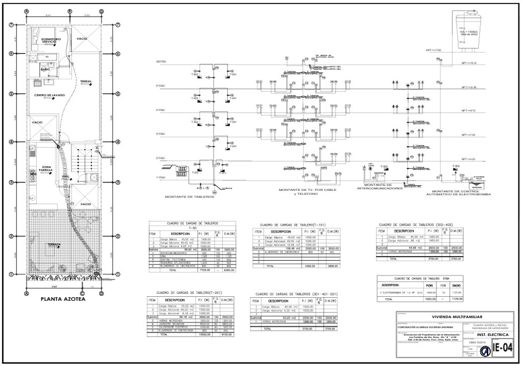 Diagrama de Montantes Eléctricas